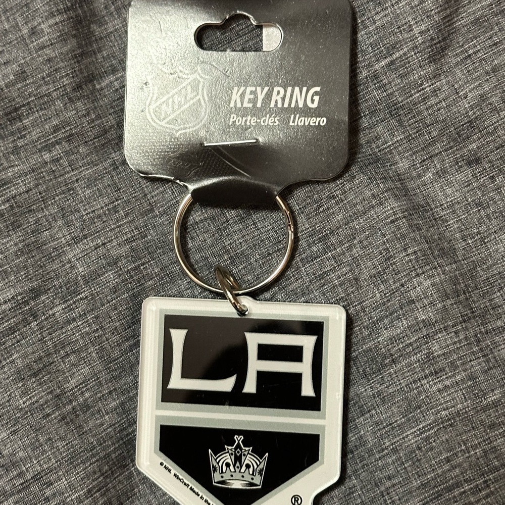 Wincraft LA Kings Black and White Keychain